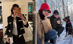 Dua Lipa and Callum Turner