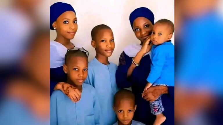 Fatima Abubakar and her children