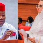 Godswill Akpabio and Natasha Akpoti-Uduaghan