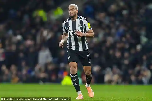 Joelinton urges Newcastle United owners to back club ambition with world-class stadium and training facilities on Tyneside
