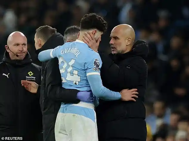 Josko Gvardiol suffers broken leg during Manchester City clash with Chelsea in England and faces months on the sidelines