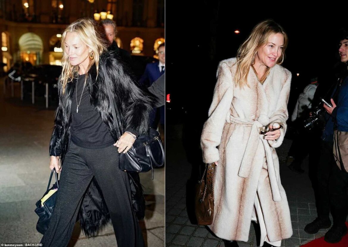 Kate Moss and Kate Hudson turn heads with effortless style as A-listers arrive for Paris Haute Couture Fashion Week