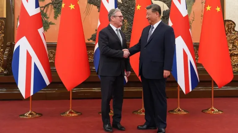 Keir Starmer and Xi Jinping