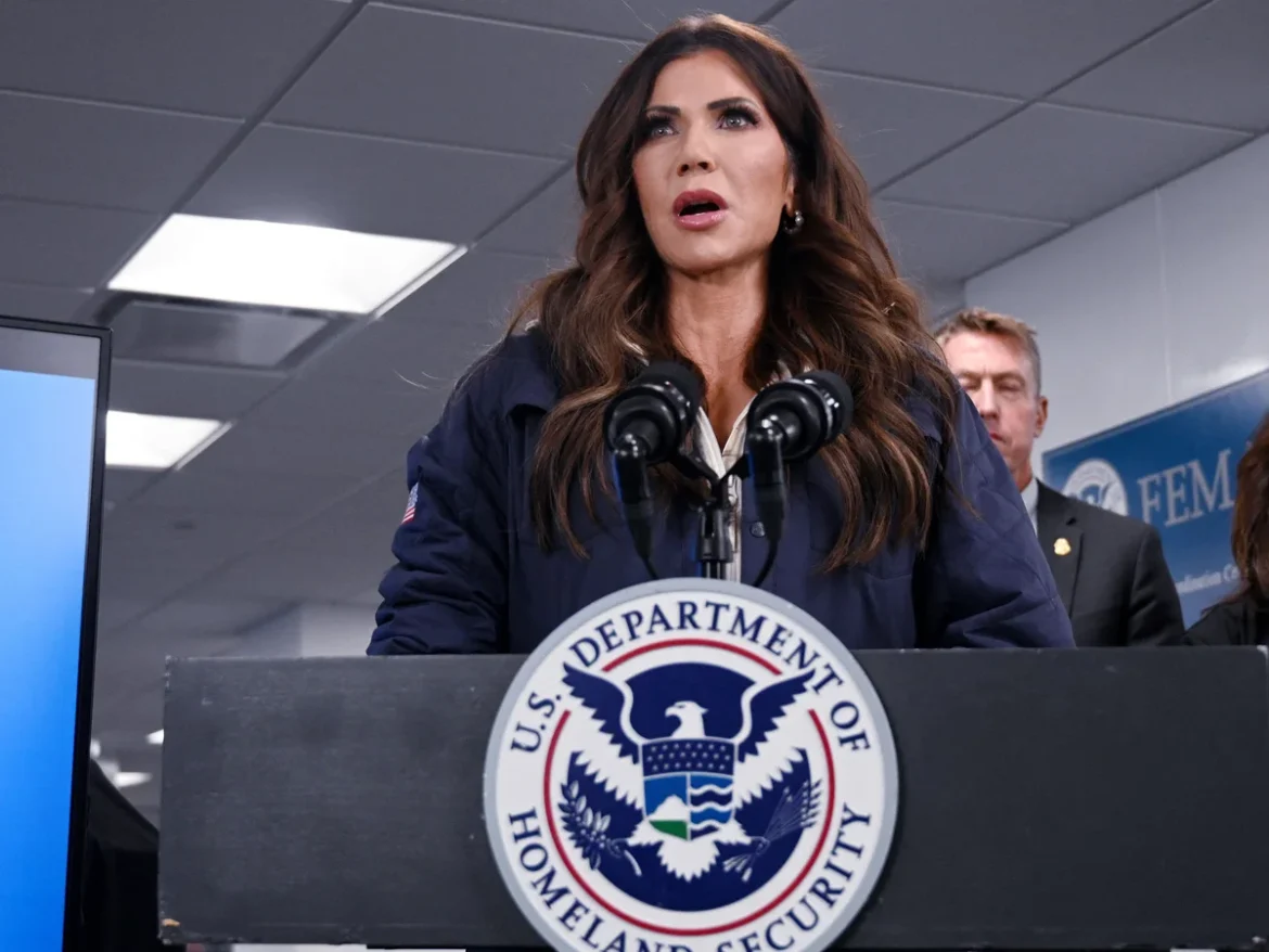 Donald Trump defends Homeland Security Secretary Kristi Noem amid growing outrage over deadly immigration crackdown in Minnesota