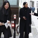 Leda Sara, Samuel Wagner, and his wife, Jennifer