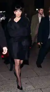 Lily Allen and Jonah Freud spotted leaving a Paris Fashion Week event together after weeks of dating and public appearances in London and Rome