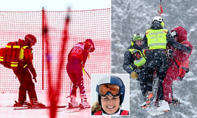 Lindsey Vonn airlifted