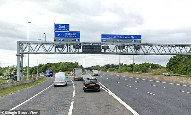 M6 in Lancashire