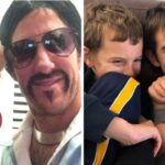 Maiwenna Goasdoue, Jarrod Clune, and their sons, Leon and Otis