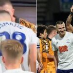 Milutin Osmajic headbutts John Lundstram