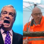 Nigel Farage and David Hinton
