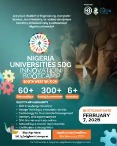 Nigeria Universities Launch SDG Innovation Bootcamp to Equip South-West Students with Skills in Sustainability and Problem Solving