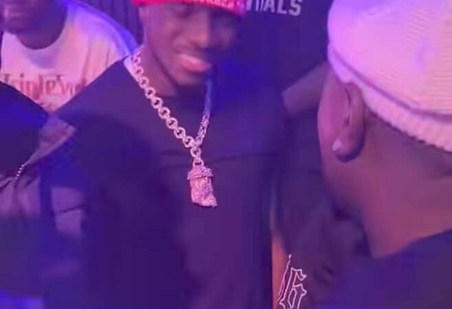 Osimhen with Tunde Perry