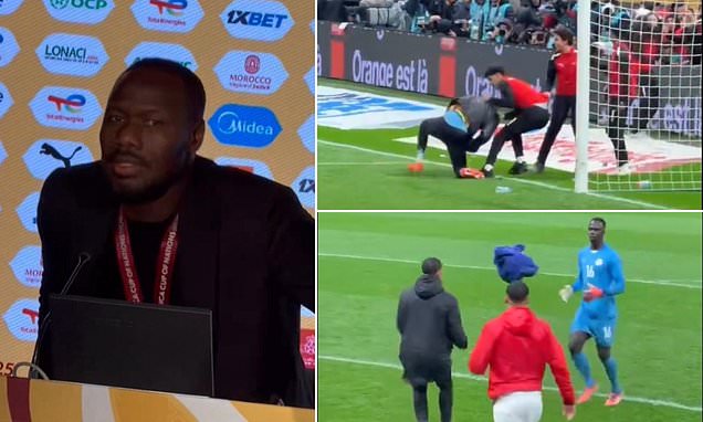 Senegal manager Pape Thiaw sparks outrage by ordering players off the pitch after controversial penalty in Africa Cup of Nations final against Morocco in Rabat