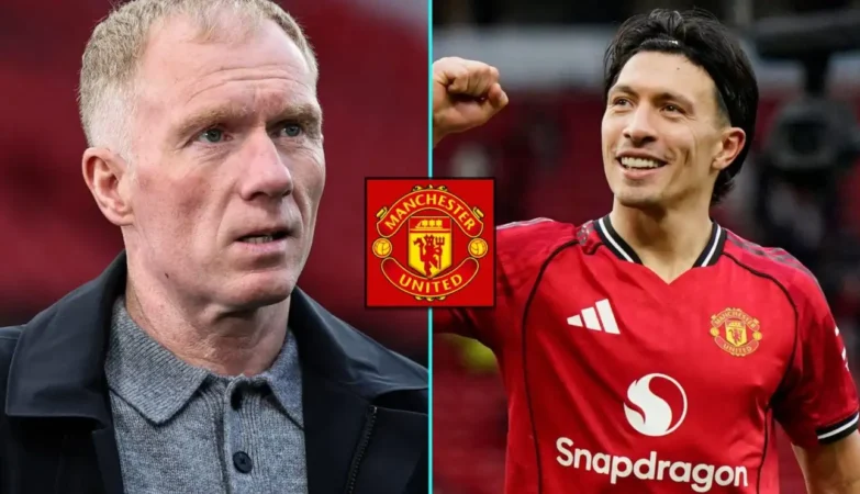 Paul Scholes and Lisandro Martinez
