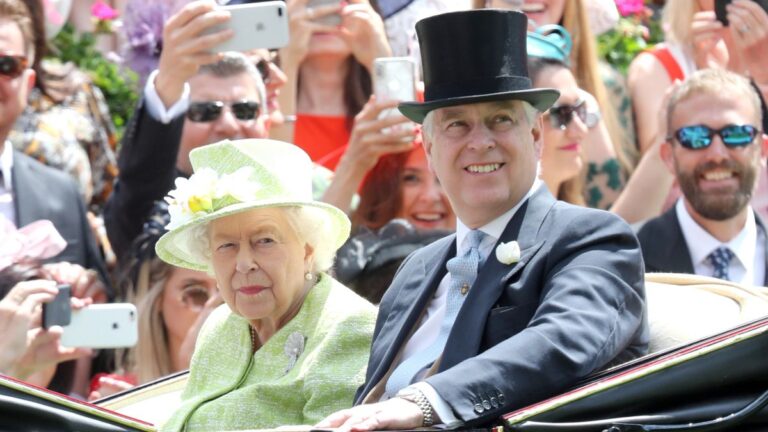 Queen Elizabeth II and Andrew Mountbatten-Windsor