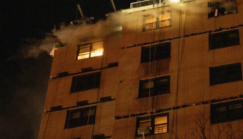 Site of the explosion