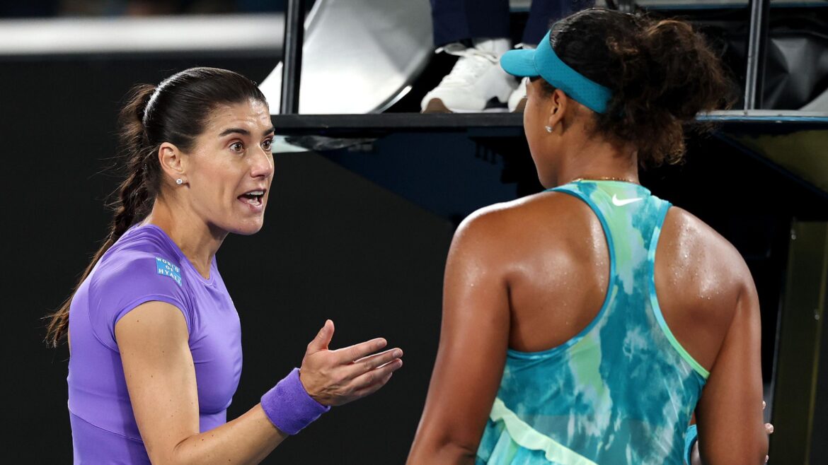 Naomi Osaka reacts to icy handshake from Sorana Cirstea after intense Australian Open clash in Melbourne