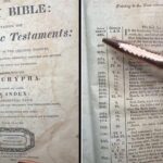 The centuries-old Bible