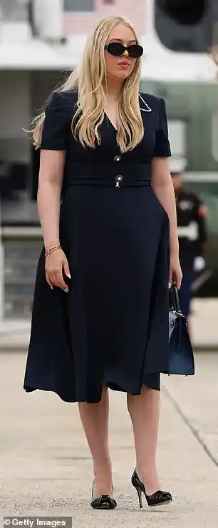 Tiffany Trump Shows Off Stunning Post-Baby Figure in Black Beaded Gown on Instagram From New York