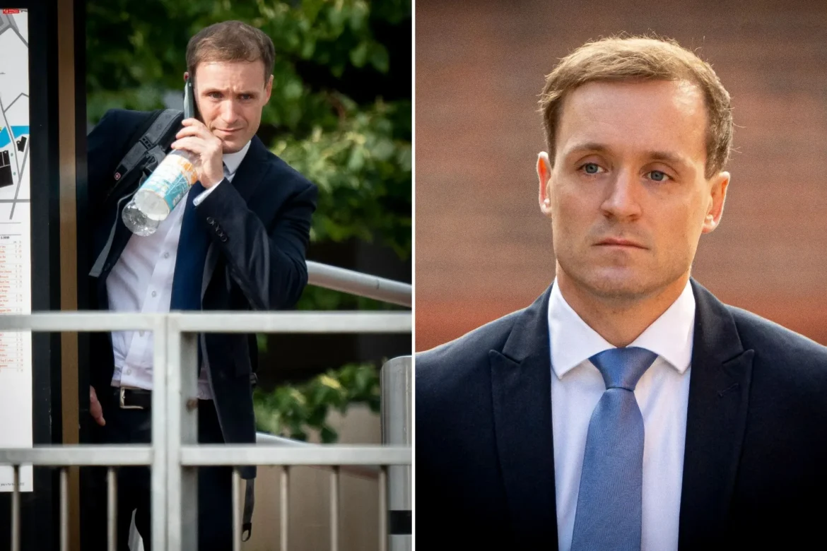 British Airways pilot Tim Capron faces voyeurism trial as court hears claims he secretly filmed sex with blindfolded air hostess and shared footage with colleague at Reading Crown Court