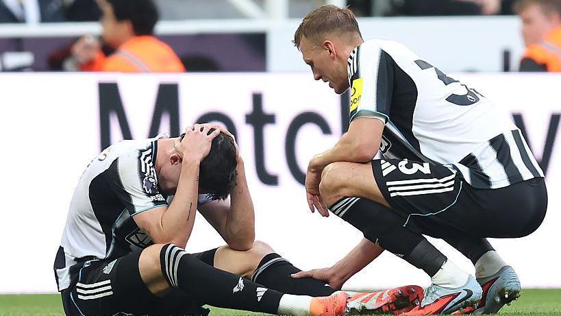 Newcastle defender Tino Livramento faces up to eight weeks on the sidelines after hamstring injury disrupts team plans in England