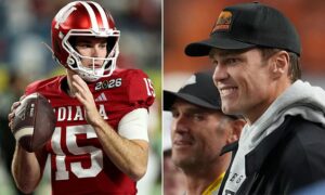 Tom Brady and Mark Davis Scout Fernando Mendoza in Miami