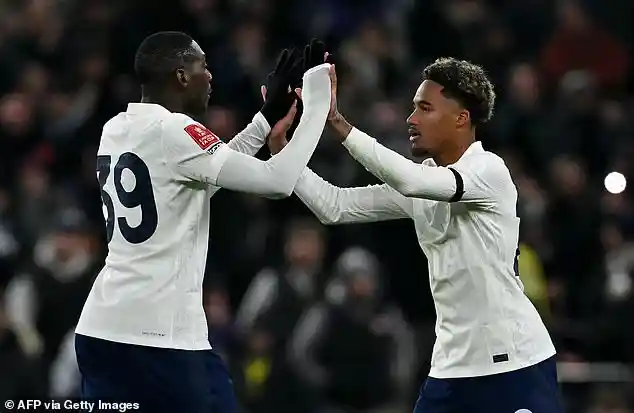 Tottenham attackers Wilson Odobert and Randal Kolo Muani escape injury after motorway car crash on the M25 in Hertfordshire