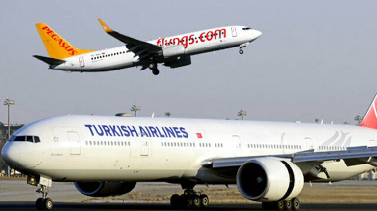 Turkish Airlines and Pegasus Airlines