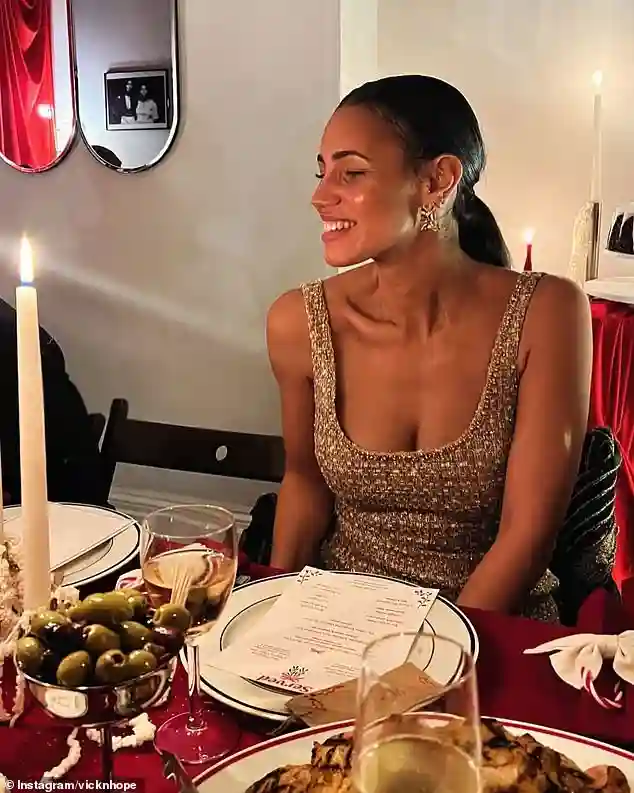 Vick Hope Shares Rare Photos of Her Baby Son Micah and Husband Calvin Harris Celebrating Their First Christmas Together at Their Home in Ibiza