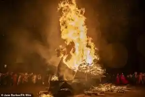 Vikings Take to the Streets of Lerwick as Shetland Celebrates the Annual Up Helly Aa Fire Festival