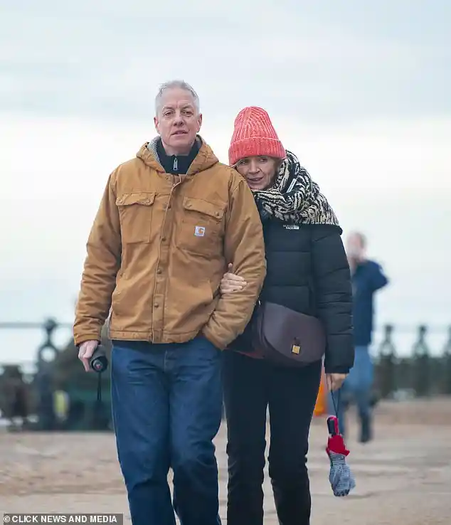 Zoe Ball Finally Reveals Her New Boyfriend as She Strolls Along the Brighton Coastline with BAFTA Winning Production Designer Mathieu Weekes