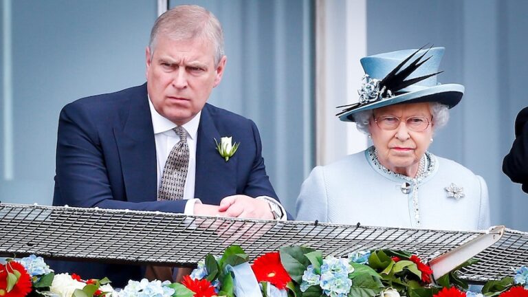 Andrew Mountbatten-Windsor and late Queen Elizabeth