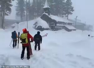 Avalanche Sweeps Through Sierra Nevada Killing Eight Skiers and Leaving One Missing Near Lake Tahoe