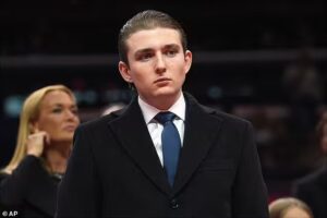 Barron Trump Attends State of the Union With Family to Support Father President Donald Trump in Washington D C