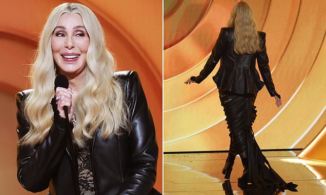 Cher sparks chaos at the Grammy Awards in Las Vegas after mistakenly announcing late Luther Vandross instead of Kendrick Lamar as Record of the Year winner