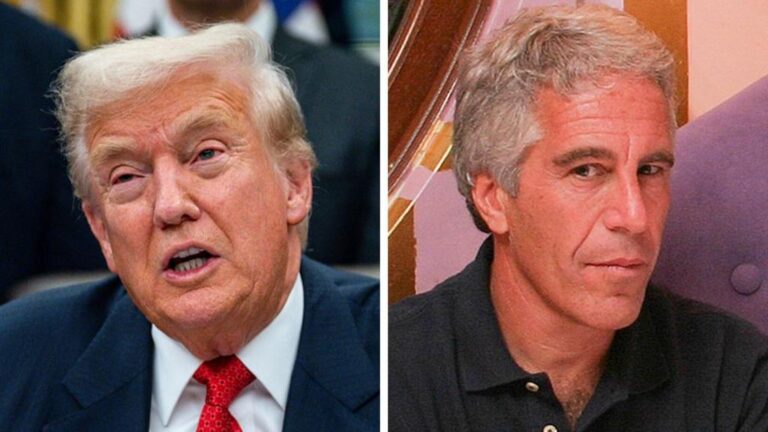 Donald Trump and Jeffrey Epstein