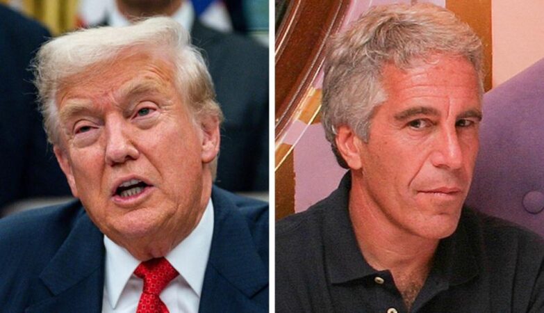 Donald Trump and Jeffrey Epstein