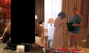 Epstein’s red-panelled room