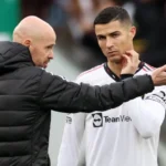 Erik ten Hag and Cristiano Ronaldo