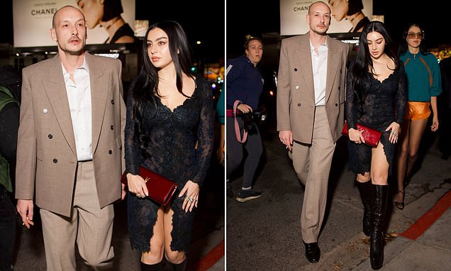 Charli XCX and George Daniel lead the star-studded crowd at Saint Laurent post-Grammys bash in Los Angeles while Billie Eilish celebrates Song of the Year victory
