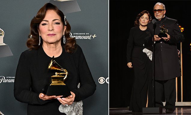 Gloria Estefan speaks out against ICE raids after winning Best Tropical Latin Album at the 68th Annual Grammy Awards in Los Angeles