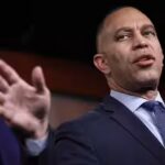 Donald Trump fires back at Hakeem Jeffries over wannabe king remark following Supreme Court ruling on tariffs in Washington