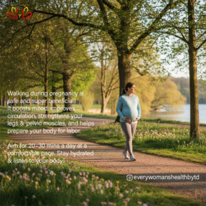 Walking during pregnancy is one of the safest and most effective exercises for most women. It improves blood circulation, reduces back pain, helps control weight gain, improves sleep, and prepares the body for labour. Start slowly, wear comfortable shoes, stay hydrated, and avoid overheating. If you feel dizziness, pain, or contractions, stop and rest. Always listen to your body and follow your doctor’s advice, especially in high-risk pregnancies. A healthy walk today supports a healthier pregnancy tomorrow. 🤰🏽✨ #WalkingInPregnancy #SafePregnancyExercise #HealthyPregnancy #PregnancyCare #MaternalHealth #PregnancyWellness #ActivePregnancy #FitPregnancy #EveryWomanHealth #WomenHealth #PregnancyTips #AntenatalCare #PregnancyJourney