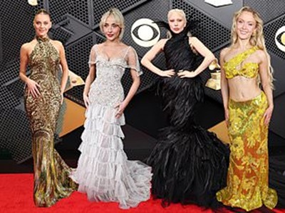 Sabrina Carpenter stuns alongside Lady Gaga, Zara Larsson and Kelsea Ballerini as the Grammy Awards 2026 red carpet lights up Los Angeles