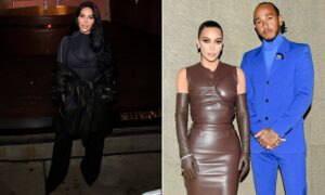 Kim Kardashian and Lewis Hamilton