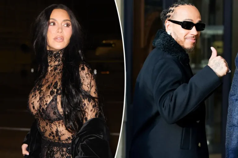 Kim Kardashian and Lewis Hamilton