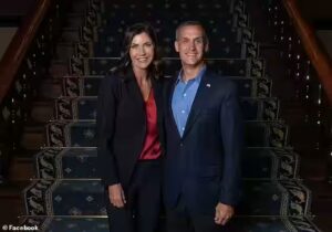 President Donald Trump Dodges Questions About Alleged Relationship Between DHS Secretary Kristi Noem and Corey Lewandowski in Washington