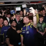 Luke Littler surprises local darts players by visiting The Feathers Inn in Lichfield and taking on pub regulars in friendly matches