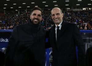 Massimiliano Allegri and Cesc Fabregas